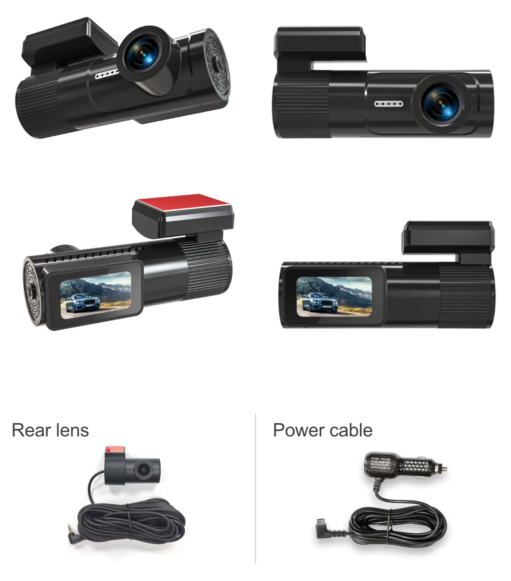 Dual Lens 4K + HD Rear Dash Cam
