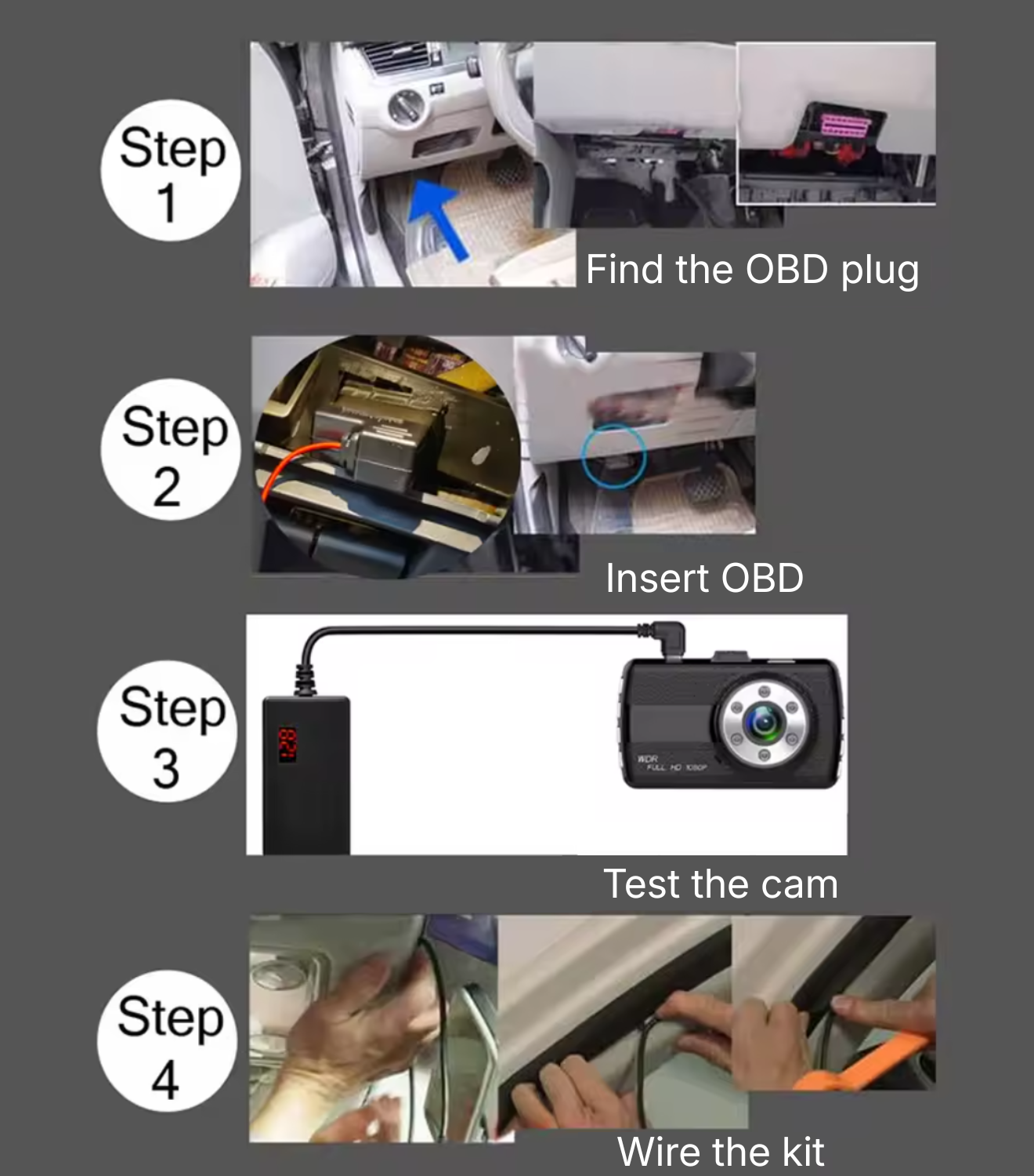 OBD 2 Hardwire Kit USB-C