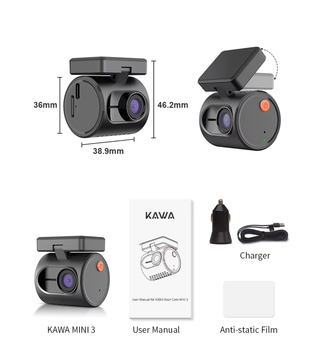 2K MINI Dash Cam